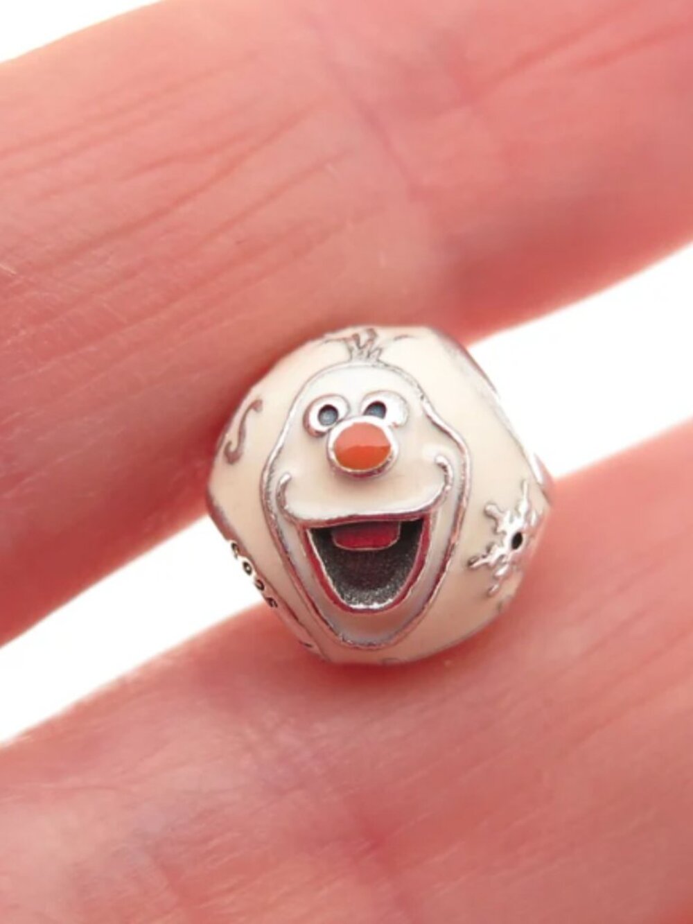New Pandora S925 Disney Frozen Olaf Slide Bead Charm